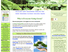Tablet Screenshot of homeofgoinggreen.com